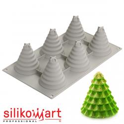 Silikomart SAPIN MAGIQUE Форма силиконовая D67 H74 мм (6*85 мл)