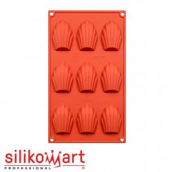 Silikomart SF032 Форма силиконовая Madeleines (мадлен) 68*45 H17 мм (9*30 мл)