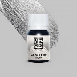 Блестящий краситель Yero Gem gel Серебро 15 г