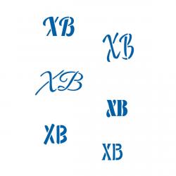 Пасхальные надписи 2 трафарет для пряников 2-4,5 см (TR-2)