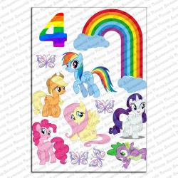 My little Pony Маленький Пони вафельная картинка