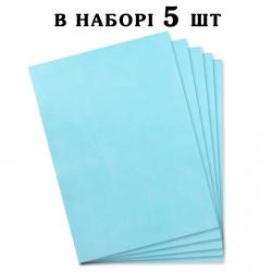 Ультратонкая вафельная бумага для цветов Голубая набор 5 шт