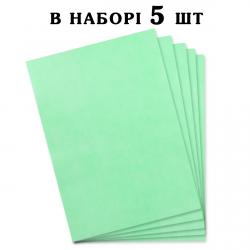 Ультратонкая вафельная бумага для цветов Зеленая набор 5 шт