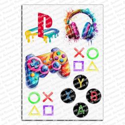 Playstation Плейстейшн приставка 2 вафельная картинка