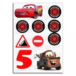 Тачки, Машинки, Cars 2 вафельна картинка