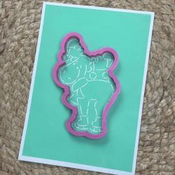 Лось вирубка з трафаретом 12*8 см (TR-2)