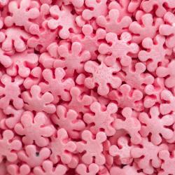 Посипка кондитерська Коктейль Сніжинки рожеві перламутрові, 50 г П925