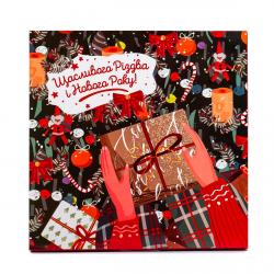 Коробка на 16 цукерок 185*185*30 мм Новорічна (4 шт) Коробка на 16 цукерок 185*185*30 мм Новорічна (4 шт)