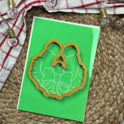 Подкова вырубка с трафаретом 11*11 см (TR-2)