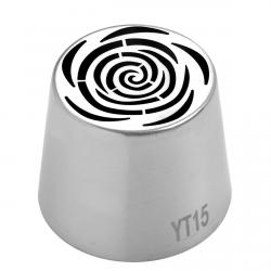 Насадка для зефіру велика Троянда YT15 метал 55 мм