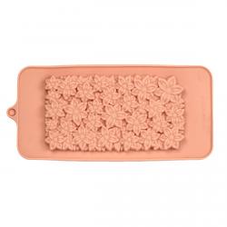 Форма для шоколаду силіконова Плитка Квіткова