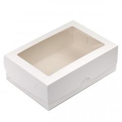 Упаковка для Зефіру з віконцем біла 210*150*70 мм ВП