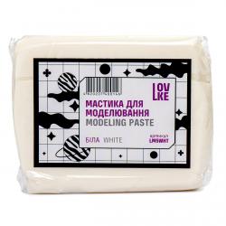 Мастика LOVKE для ліплення Класична Біла, 500 гр