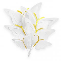 СЛАДО вафельний декор Метелики Преміум білі 6 шт