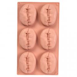 Форма для корпусного тістечка Кавове зерно 6 шт ММ-1504