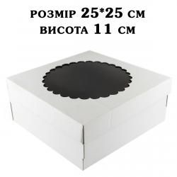 Упаковка для Чізкейка з вікном 250*250*110 мм