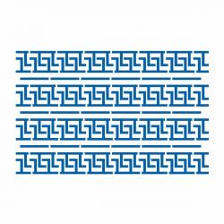Зиг-заг фоновый трафарет для пряников 10*16 см (TR-2)