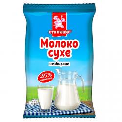 Сухое молоко 26% (СЦМ) Сто Пудовъ, 150 гр