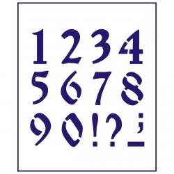 Трафарет Цифры 3 см (TR-2)