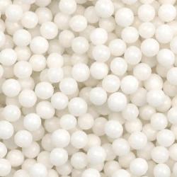 Бусинки цукрові Перлини білі 7 мм (25 гр.)