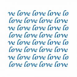Фон Love трафарет для пряника 13*14 см (TR-2)