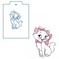 Кошечка Мэри трафарет для пряника 10**7.5 см (TR-2)