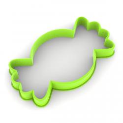 Вырубка для пряников Конфета 9*5,2 см (3D)