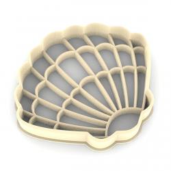 Вырубка для пряников Ракушка 7*8 см (3D)