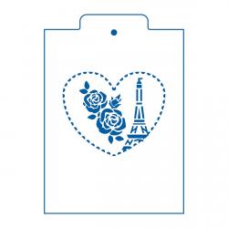 Трафарет Париж 8.5*10 см (TR-2)