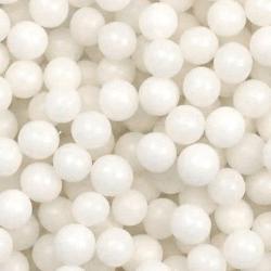 Бусинки цукрові Перлини білі 10 мм (25 гр.)