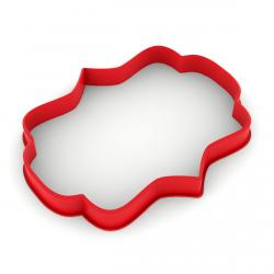 Вырубка для пряников Рамка-6 10*7,9 см (3D)