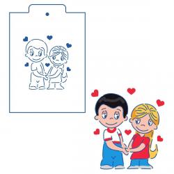 Трафарет Love is-2 10*9 см (TR-2)