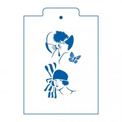Трафарет Девушки 1 12.7*7 см (TR-2)
