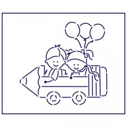 Трафарет Школа-1 9,5*10 см (TR-2)