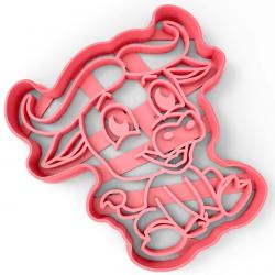 Бычок-2 вырубка для пряников 9*8,5 см (3D)