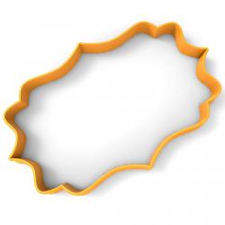 Вырубка для пряников Рамка 8 10*6,5 см (3D)