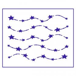 Трафарет Фон Звездочки 9*12 см (TR-2)
