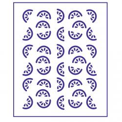 Трафарет Фон Апельсины 12,5*10 см (TR-2)