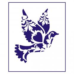 Трафарет Птичка 11*9 см (TR-2)