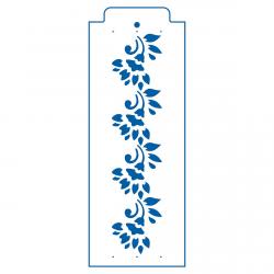 Трафарет для торта Цветы-1 6*26 см (TR-2)