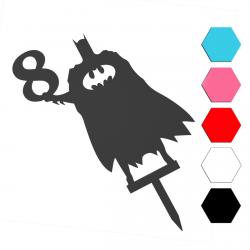 Бэтмен с цифрой топпер для торта 14,5*11 см (3D)