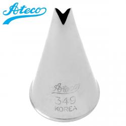 Насадка Ateco 349 Листик мини 2 мм (осн 18мм)