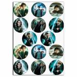Капкейки-6 см Гарри Поттер-2 вафельная картинка
