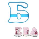 Вырубка для пряников Буква Б высотой 8 см (3D)