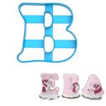 Вырубка для пряников Буква В высотой 8 см (3D)