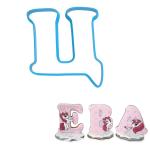 Вырубка для пряников Буква Ц высотой 9 см (3D)