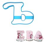 Вырубка для пряников Буква Ъ высотой 8 см (3D)
