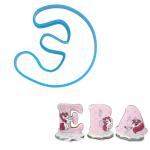 Буква Э высотой 8 см вырубка для пряников (3D)