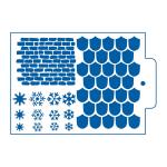 Новогодний микс трафарет для пряника (TR-2)