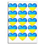 Сердце Украина 5,5 см вафельная картинка